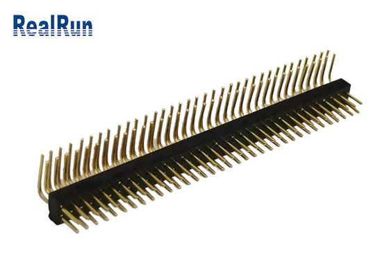 2*35P CuZn38Pb2 Yuvarlak Dişi Pin Başlığı Sağ Açı UL94V-0 ISO9001