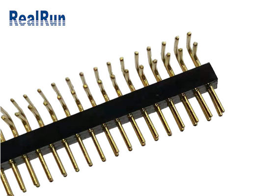 2*35P CuZn38Pb2 Yuvarlak Dişi Pin Başlığı Sağ Açı UL94V-0 ISO9001