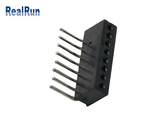 PA6T PPS Yüksekliği 4.1mm Yuvarlak Pin Başlığı L8.6mm Dik Açı