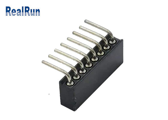 PA6T PPS Yüksekliği 4.1mm Yuvarlak Pin Başlığı L8.6mm Dik Açı