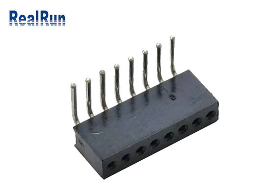 PA6T PPS Yüksekliği 4.1mm Yuvarlak Pin Başlığı L8.6mm Dik Açı