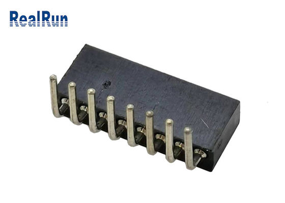 PA6T PPS Yüksekliği 4.1mm Yuvarlak Pin Başlığı L8.6mm Dik Açı