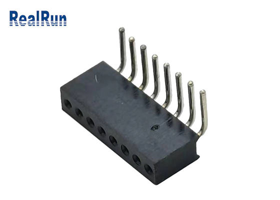 PA6T PPS Yüksekliği 4.1mm Yuvarlak Pin Başlığı L8.6mm Dik Açı