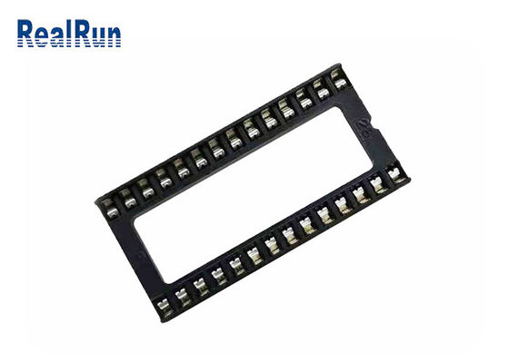 28P PA6T UL94V-0 Kare Pin Başlığı 2.54mm Dip 15.24 Sıra