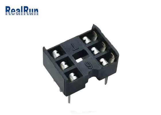 UL94V-0 PA6T Kare Pim Dişi Başlık 2*3P 180° Düz 2.54mm RoHS