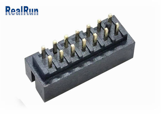 PBT H6.4 %30 GF Çift Sıralı Kutu Başlığı UL94V-0 14P IDC Soket Pirinç