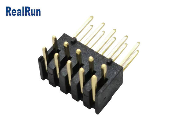 ISO9001 10P PBT Çift Sıralı Pin Başlığı PA6T LCP Kartından Kart Konnektörüne