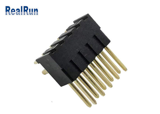ISO9001 10P PBT Çift Sıralı Pin Başlığı PA6T LCP Kartından Kart Konnektörüne
