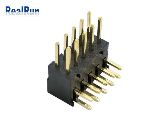 ISO9001 10P PBT Çift Sıralı Pin Başlığı PA6T LCP Kartından Kart Konnektörüne