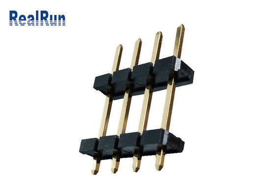 PBT LCP Pirinç Pin Başlık Konektörü 1*4P Çift Sıra Başlık Konnektörü UL94V-0