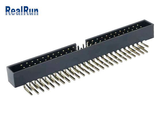 PA6T UL94V-0 IDC Kutu Başlığı 50P Çift Sıralı Örtülü Pim SGS