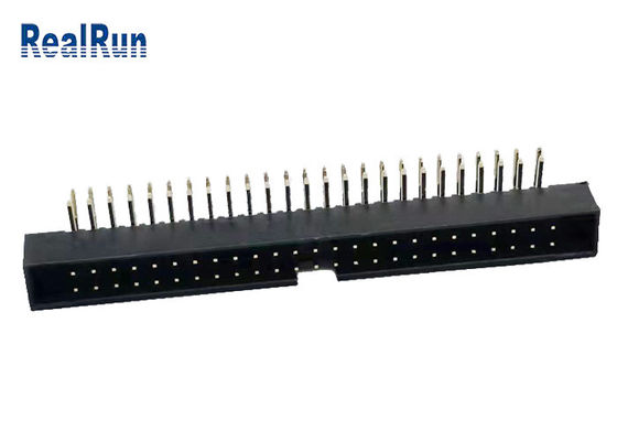 PA6T UL94V-0 IDC Kutu Başlığı 50P Çift Sıralı Örtülü Pim SGS