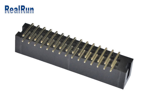 2*15P LCP PA9T Kablo - Kart Konektörü ISO9001 Pirinç Pcb Başlık Soketi
