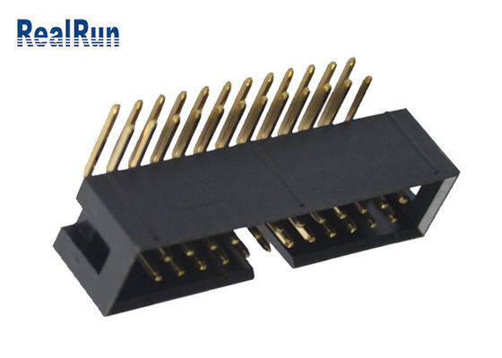 Pirinç PA6T Kutu Başlık Konektörü UL94V-0 PBT R/A 24 Pin DC3A LCP