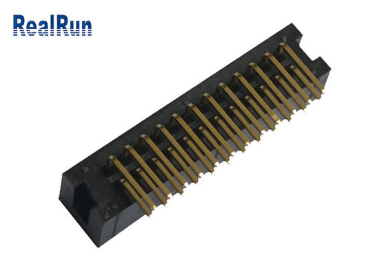 Pirinç PA6T Kutu Başlık Konektörü UL94V-0 PBT R/A 24 Pin DC3A LCP