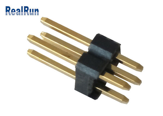 LCM Pirinç PBT LCP Erkek Başlık Konektörü Çift Sıralı UL94V-0 Altın Flaş
