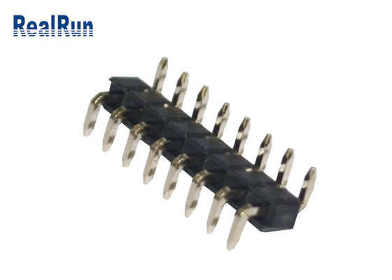 LCP PBT Dik Açı Başlık Konnektörü UL94V-0 2.54mm Oksidasyon Direnci