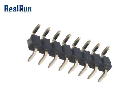 LCP PBT Dik Açı Başlık Konnektörü UL94V-0 2.54mm Oksidasyon Direnci