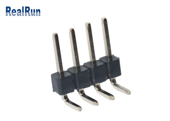 İşlenmiş Breakaway PCB Erkek Konnektör PA6T PBT LCP Sağ Açılı Pin Başlığı