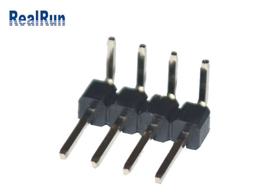 İşlenmiş Breakaway PCB Erkek Konnektör PA6T PBT LCP Sağ Açılı Pin Başlığı