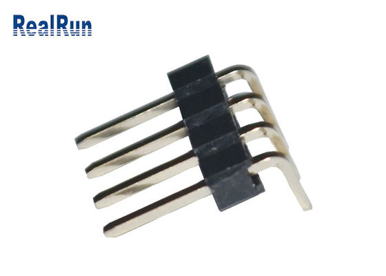 İşlenmiş Breakaway PCB Erkek Konnektör PA6T PBT LCP Sağ Açılı Pin Başlığı