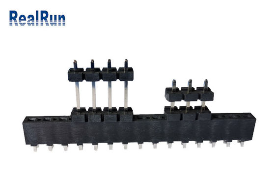PBT LCP Pcb Başlık Konektörü Tek Sıralı Au Kalay 3.96mm Pitch DC500V
