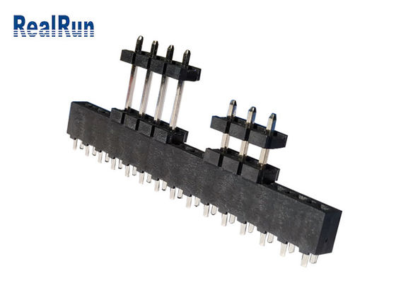 PBT LCP Pcb Başlık Konektörü Tek Sıralı Au Kalay 3.96mm Pitch DC500V