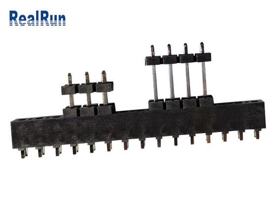 PBT LCP Pcb Başlık Konektörü Tek Sıralı Au Kalay 3.96mm Pitch DC500V