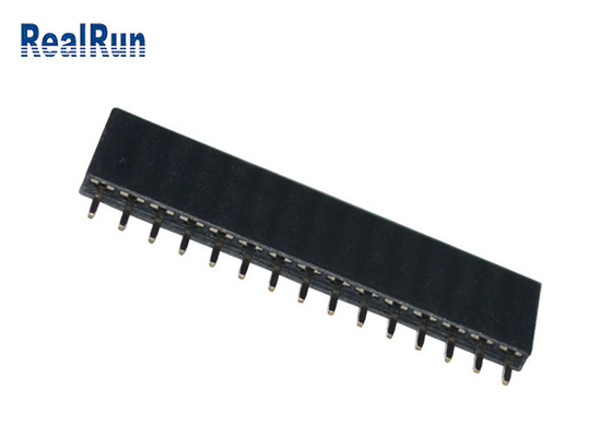 PA6T Dip PCB Dişi Başlık Konektörü 15P 2.54mm Pitch Düz VCD için