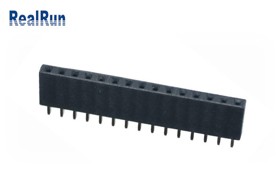 PA6T Dip PCB Dişi Başlık Konektörü 15P 2.54mm Pitch Düz VCD için