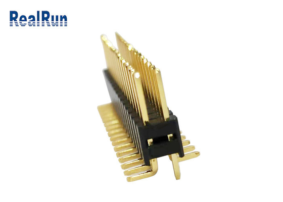 PA6T GF Pin Başlık Konektörü LCP PBT Çift Sıra H5.0 LCM LED için Dikey SMT