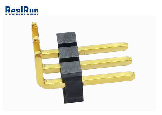 Pirinç LCP Pin Başlığı Konektörü SGS LCP Au 3μ&quot; Pin Başlığı 1*3P H3.2
