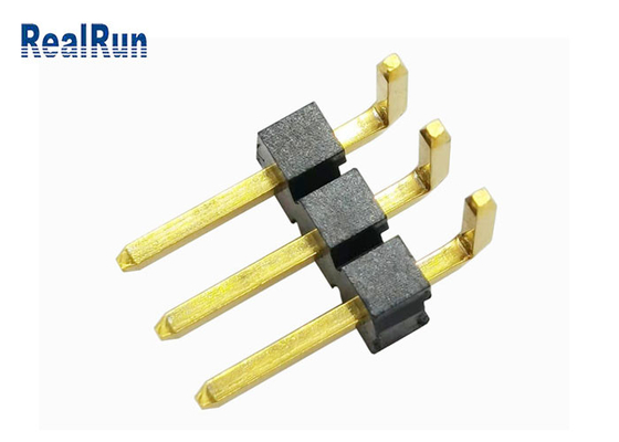 Pirinç LCP Pin Başlığı Konektörü SGS LCP Au 3μ&quot; Pin Başlığı 1*3P H3.2