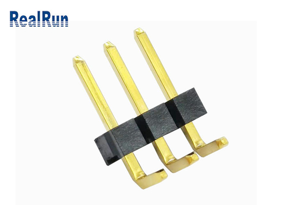 Pirinç LCP Pin Başlığı Konektörü SGS LCP Au 3μ&quot; Pin Başlığı 1*3P H3.2