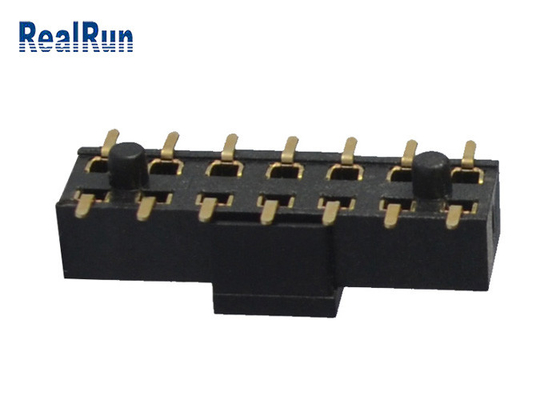 Pirinç PA6T Dişi Başlık Konektörü 2×7 SMT H3.5 500VAC Direk Kapaklı