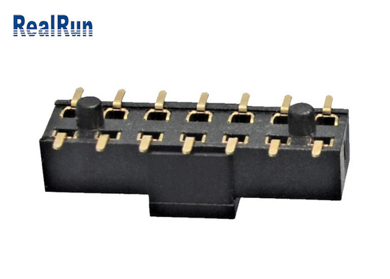 Pirinç PA6T Dişi Başlık Konektörü 2×7 SMT H3.5 500VAC Direk Kapaklı