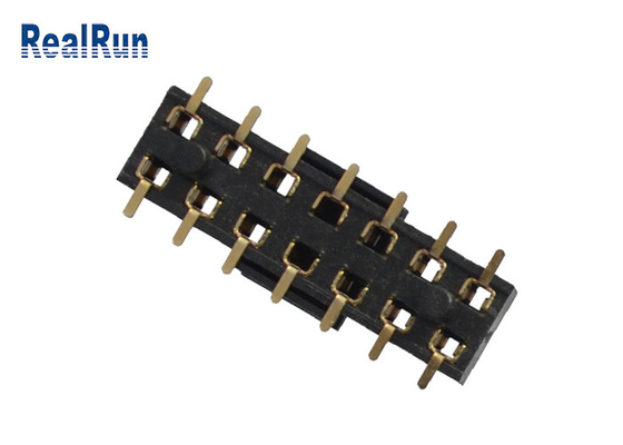 Pirinç PA6T Dişi Başlık Konektörü 2×7 SMT H3.5 500VAC Direk Kapaklı