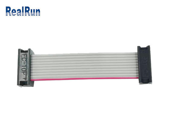PCB Kartı için 2 × 5 Başlık IDC Düz Kablo ISO9001 2.54mm Pitch PA6T