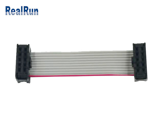 PCB Kartı için 2 × 5 Başlık IDC Düz Kablo ISO9001 2.54mm Pitch PA6T