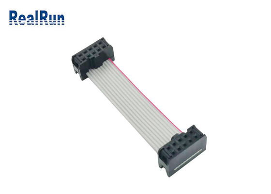PCB Kartı için 2 × 5 Başlık IDC Düz Kablo ISO9001 2.54mm Pitch PA6T