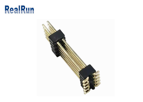 Çift Katmanlı Pin Başlık Konektörü DC500V Yatay SMT PA6T