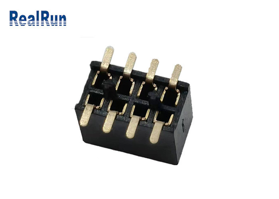 500VAC PA6T Dişi Başlık SMT Konnektör 2*4p Altın 1u&quot; UL94v-0 H4.3mm LCP