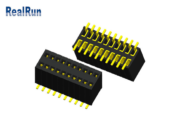 PA6T LCP Dişi Başlık Konektörü 20P PBT Au 1μ&quot; H5.7 Yanmaz