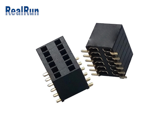 PA6T Dişi Başlık Konektörü 1.27mm Pitch SMD Tipi Fosfor Bakır Kontak