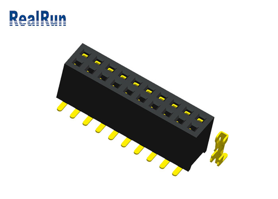 1.27 Mm Pitch Dişi Header Soketi Çift Sıra SMT 20 Pinli Dişi Header