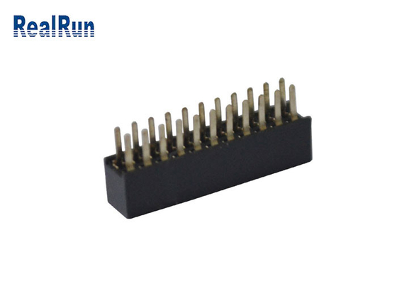 PA6T PBT 180 Derece Panodan Panoya Konnektör Dişi Çift Sıralı Başlık Konektörü 2X11P