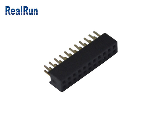 PA6T PBT 180 Derece Panodan Panoya Konnektör Dişi Çift Sıralı Başlık Konektörü 2X11P