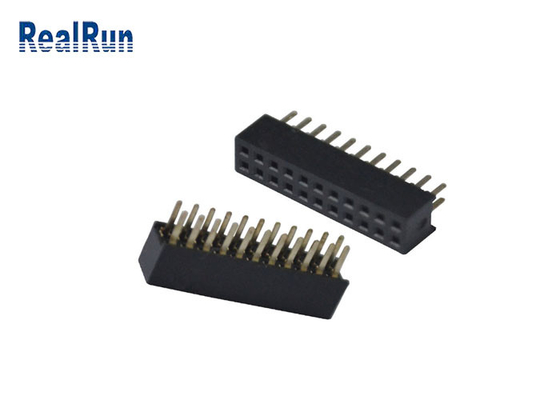 PA6T PBT 180 Derece Panodan Panoya Konnektör Dişi Çift Sıralı Başlık Konektörü 2X11P