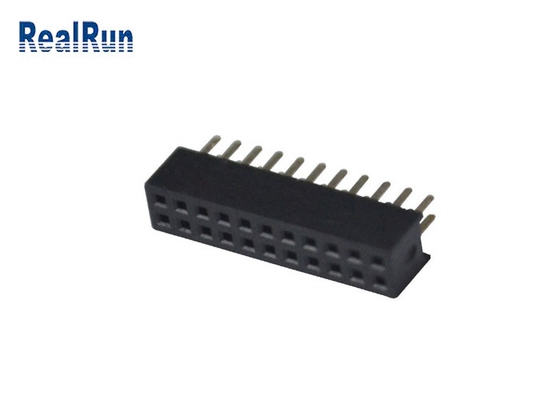 PA6T PBT 180 Derece Panodan Panoya Konnektör Dişi Çift Sıralı Başlık Konektörü 2X11P