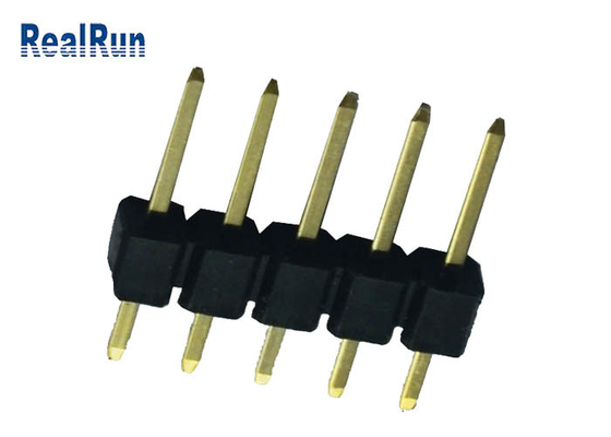 PCB Pin Başlık Konektörü 2.54 mm Pitch Pirinç Kontak Lehim Sonlandırma